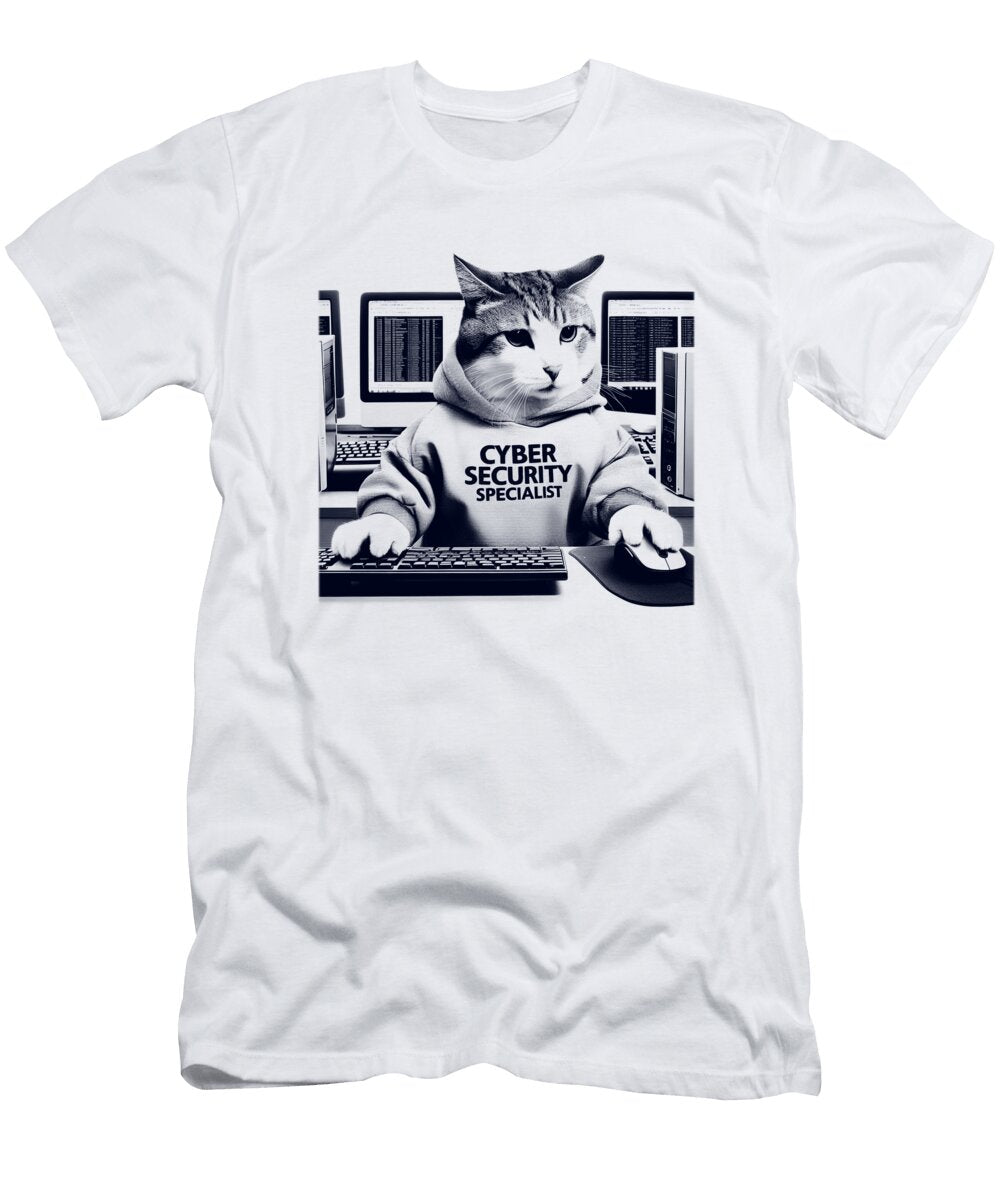 Cat Cyber Security Specialist Job T-Shirt