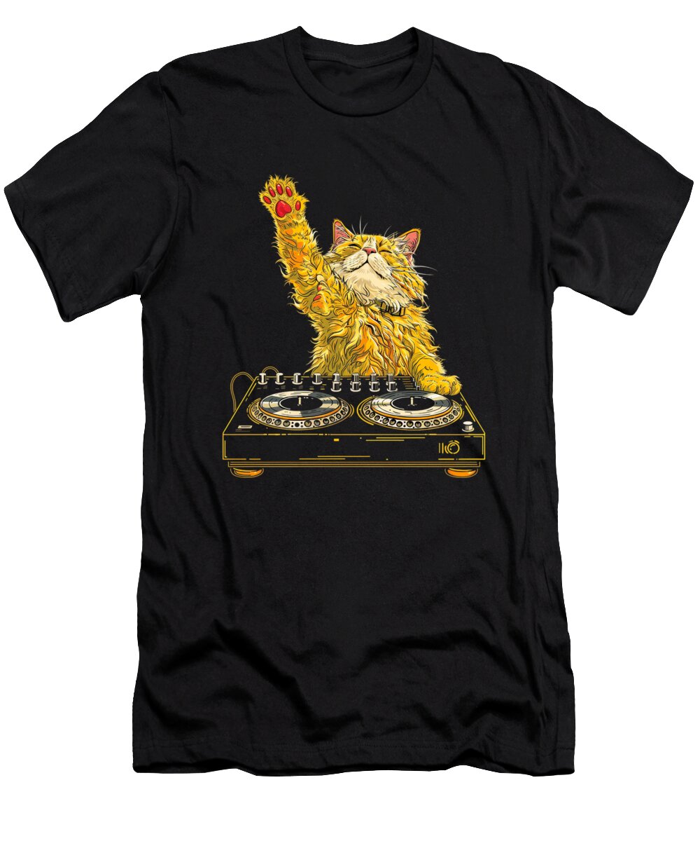 Cat DJ Clothing Trends Rush T-Shirt
