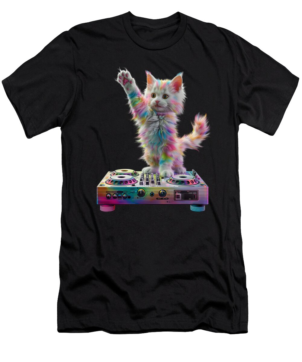 Cat DJ Siamese Sound Cecils Willis T-Shirt