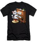 Cat Playing Piano Nikolay Todorov T-Shirt