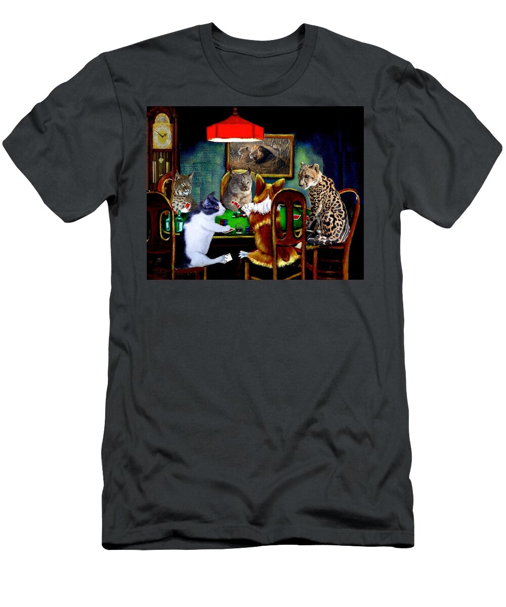 Cats Are Wild Poker Ron Chambers T-Shirt