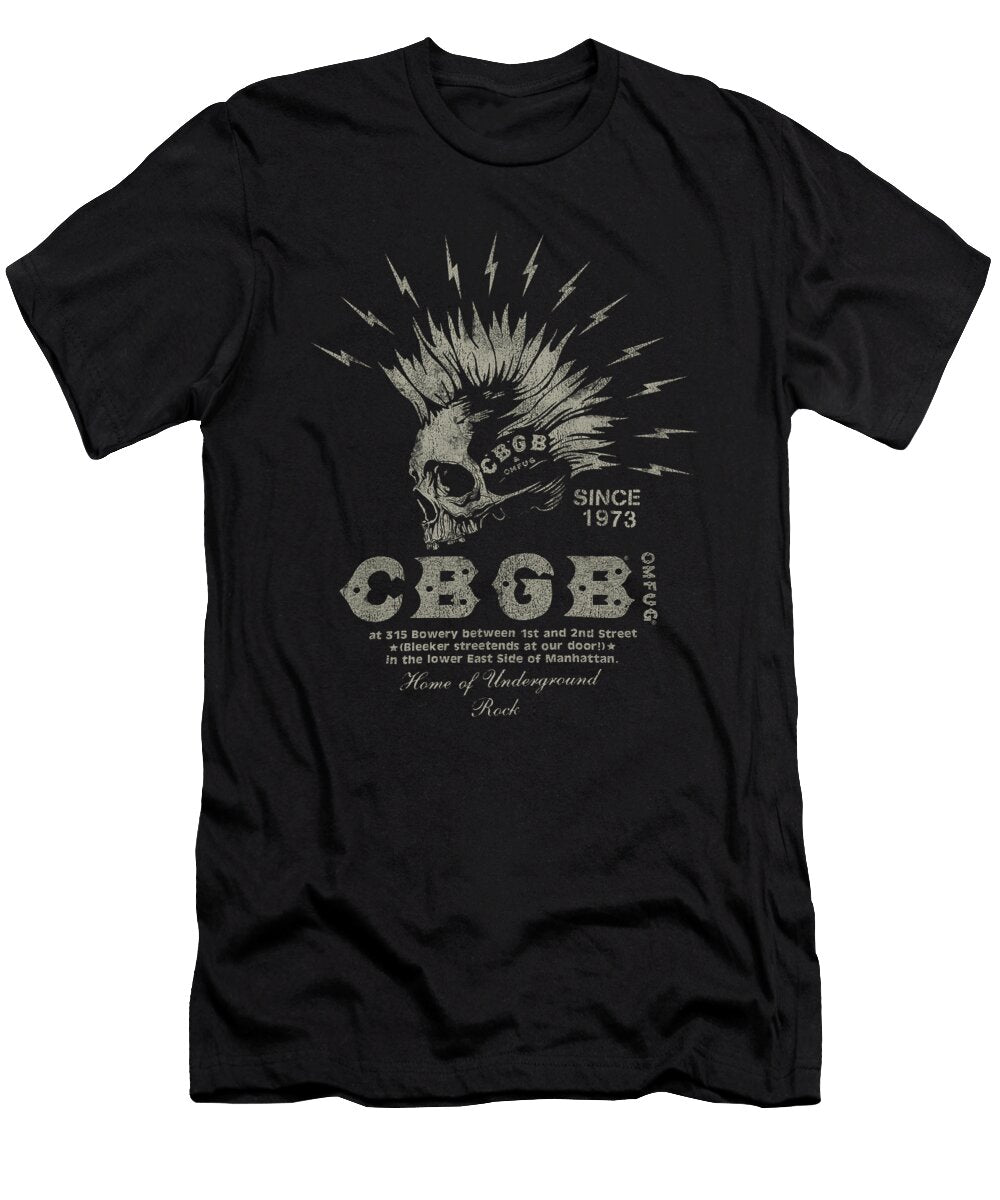Cbgb Electric Skull Brand a T-Shirt