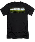 Channel Passing Through a Landscape Panoramic Images T-Shirt