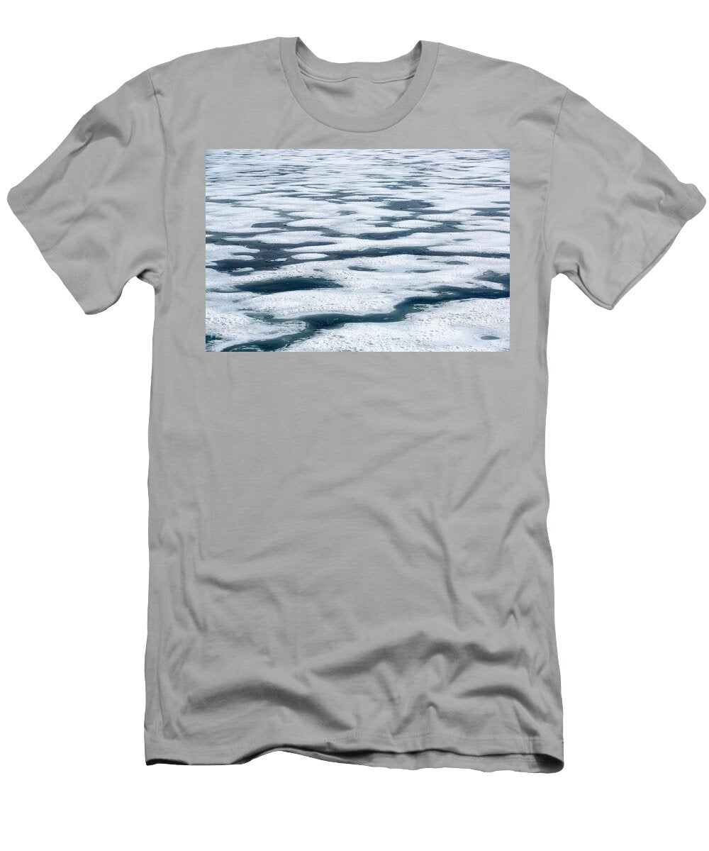 Channels in Melting Sea Ice Weddell Sea Antarctica Ashley Cooper Natureplcom T-Shirt