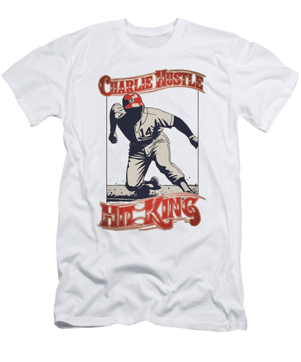 Charlie Hustle Hit King Design Milar Style T-Shirt