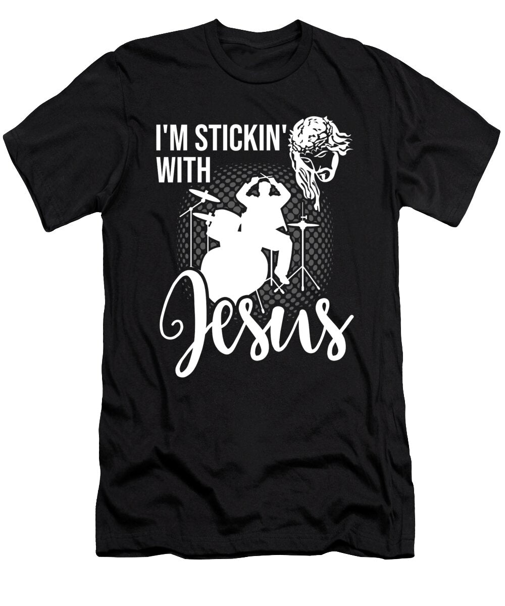 Christian Drummer with Jesus Me T-Shirt