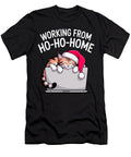Christmas Ho Ho Home Funny Cat Lover Remote Work Sophie Eleanor T-Shirt