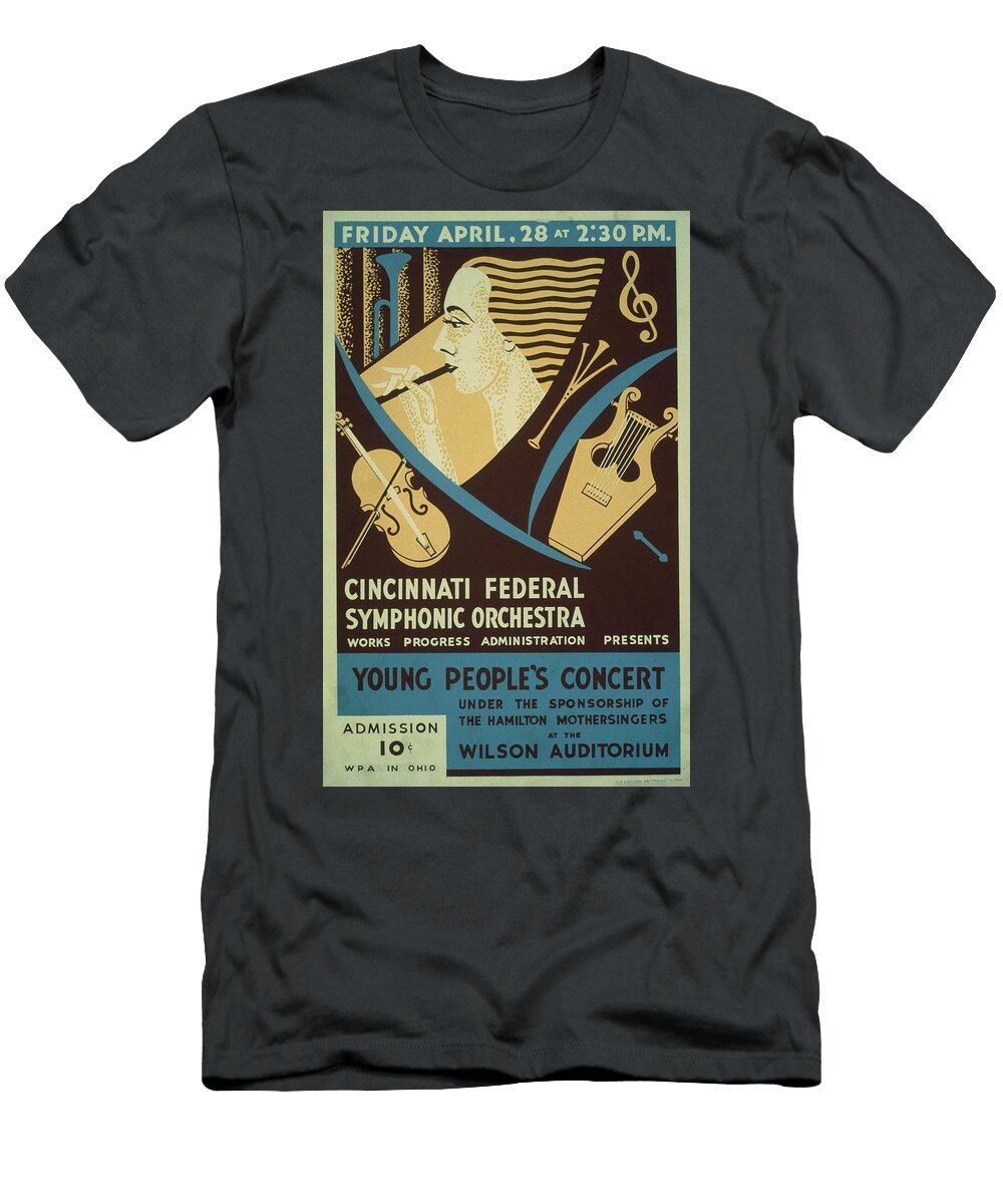 Cincinnati Federal Symphonic Orchestra At Wilson Auditorium Joseph Byron Egan American T-Shirt