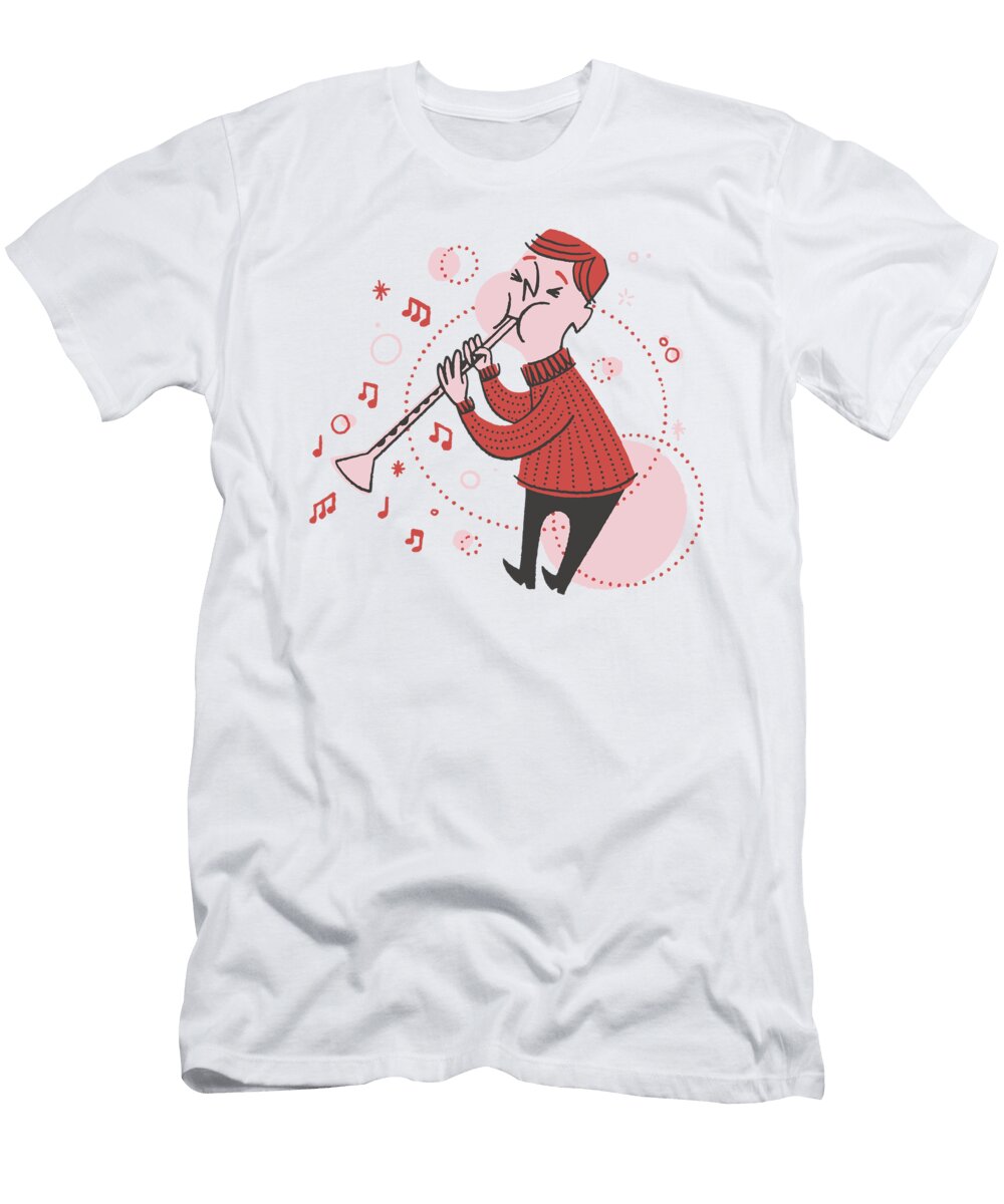 Clarinet Retro Cartoon Me T-Shirt
