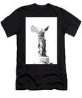 Classical Sculpture Winged Victory of Samothrace Nike Statue High Key Black and White Dmr Filho T-Shirt