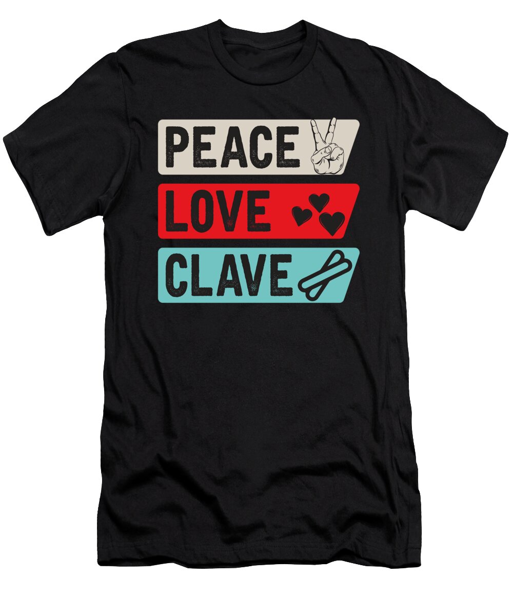 Clave Musical Instrument Percussion Tenshirt T-Shirt