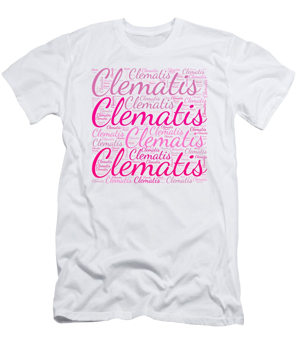 Clematis Names Without Frontiers Vidddie Publyshd T-Shirt