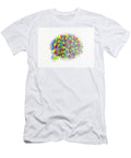Cluster of Multicolored Letters in 3d Ikon Ikon Images T-Shirt