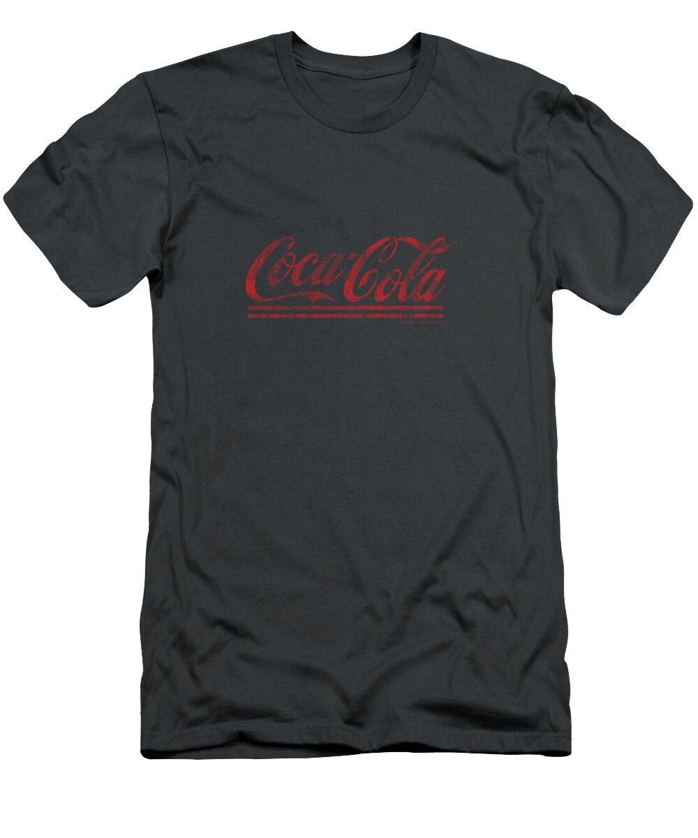 Cocacola Distressed Cursive Logo Malik Ariam T-Shirt
