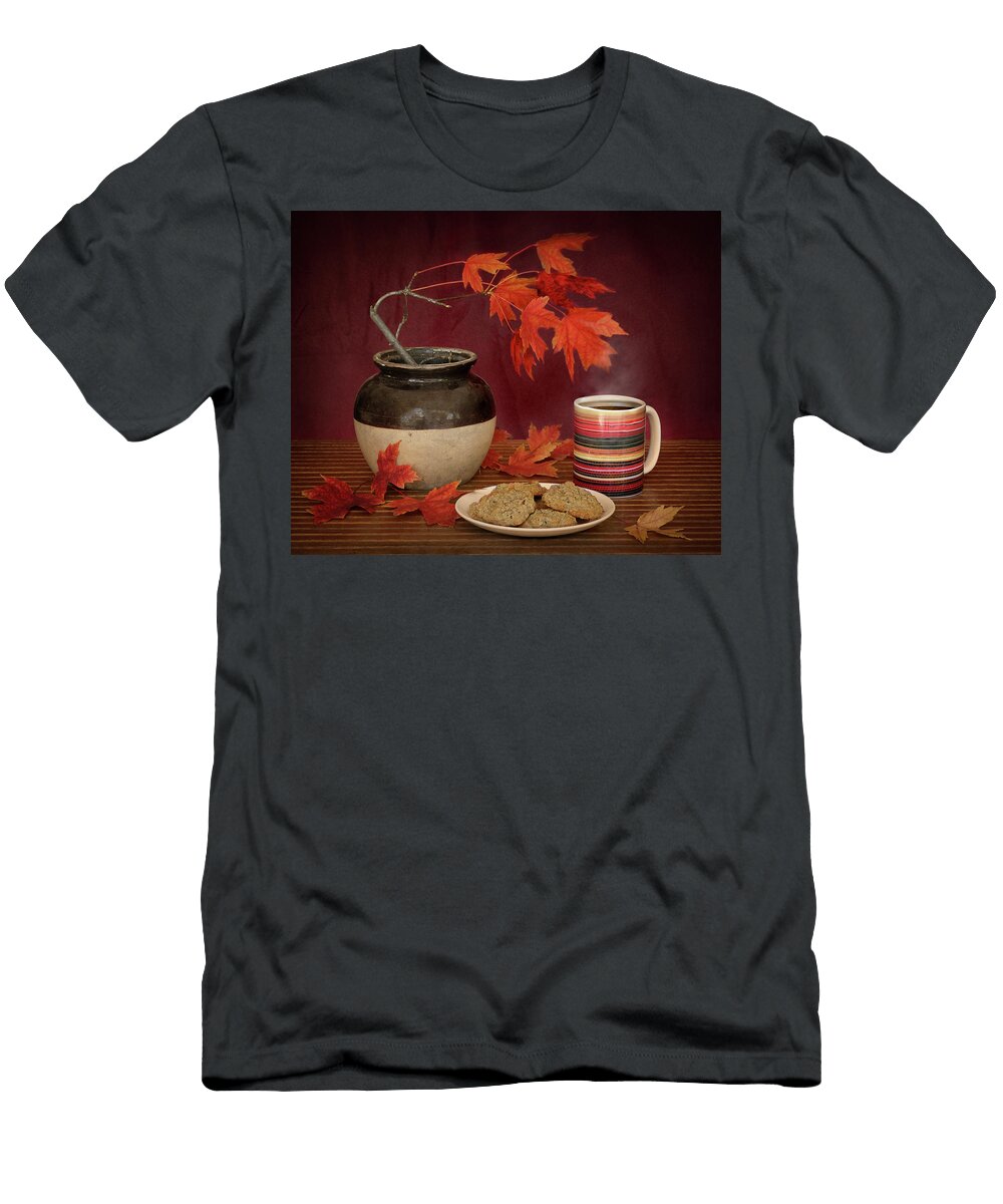 Coffee and Cookies Autumn Still Life Nikolyn Mcdonald T-Shirt