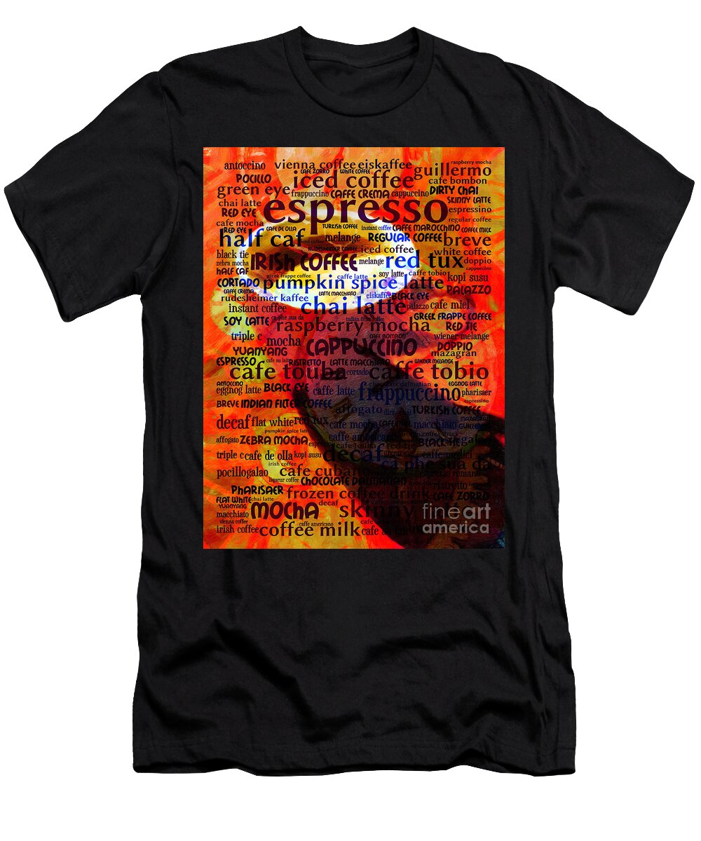 Coffee Lover 5d24472m12 Wingsdomain Art and Photography T-Shirt