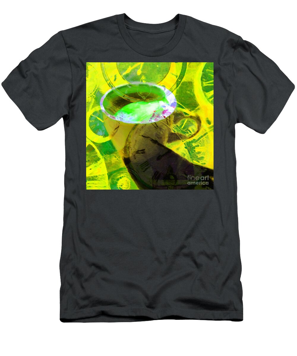Coffee Time My Time 5d24472p45 Square Wingsdomain Art and Photography T-Shirt