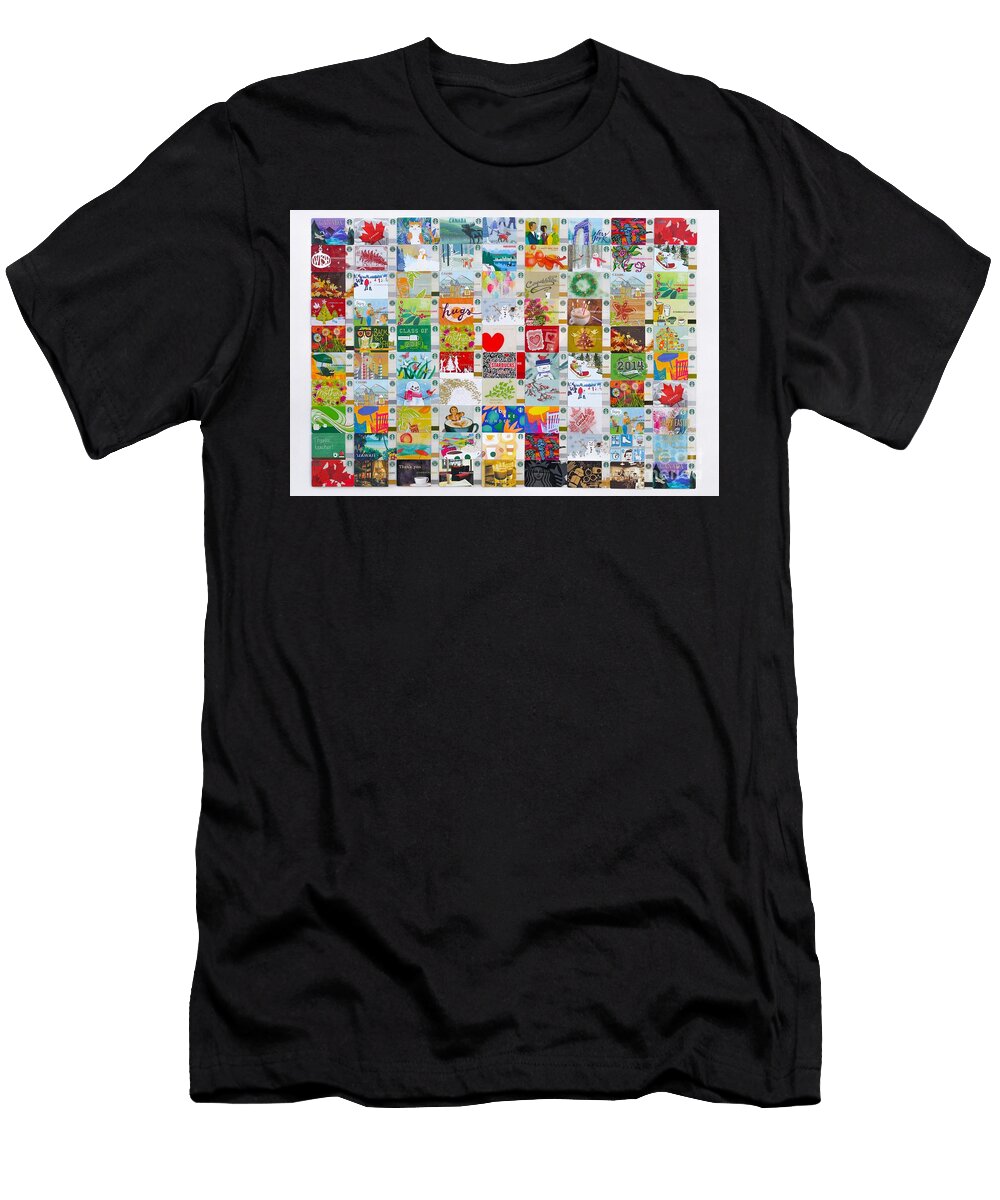 Collection of Starbucks Gift Cards Pamela Brunswick T-Shirt