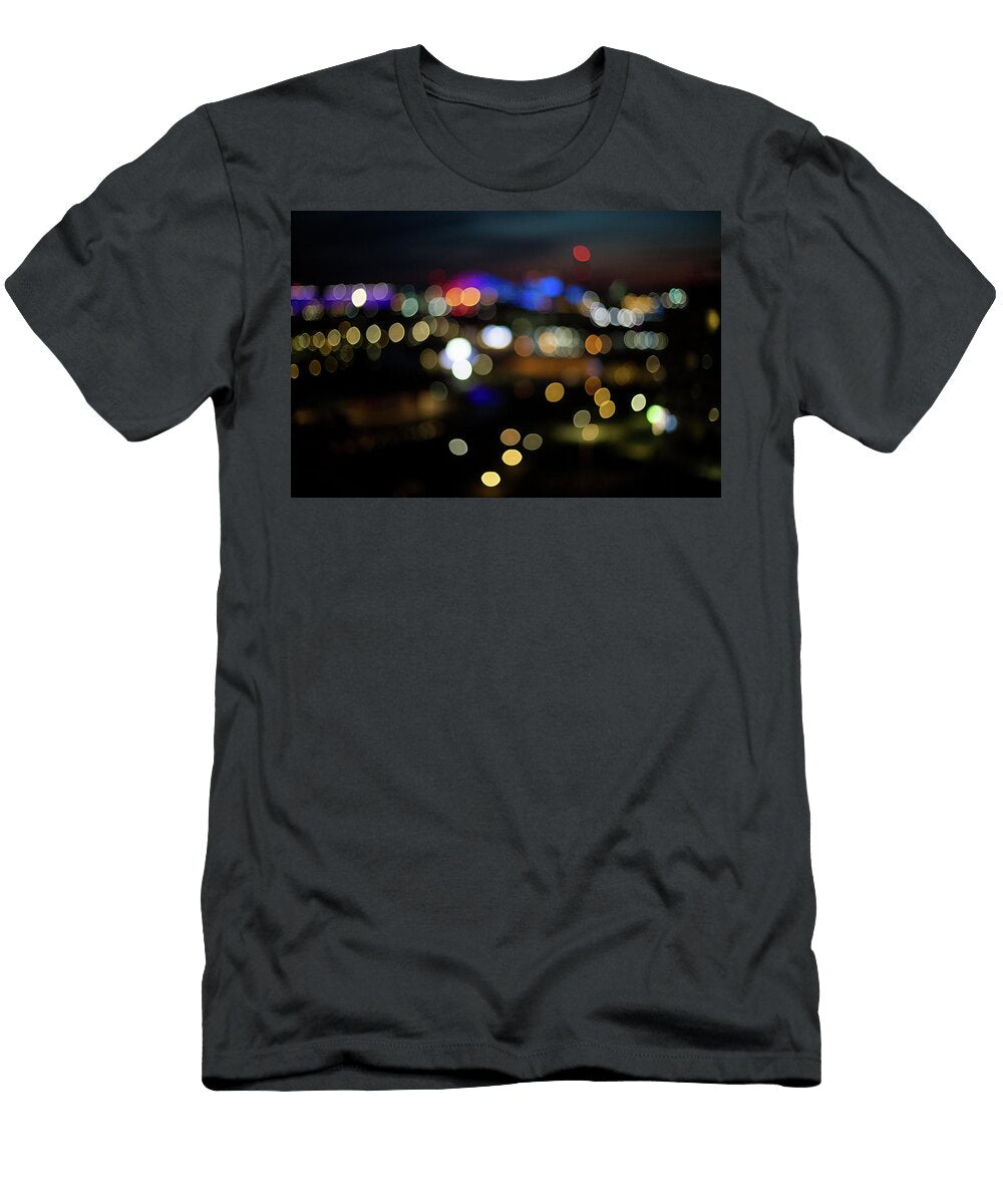 Colored Round Glare From Lights Elena Saulich T-Shirt
