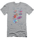 Colorful 1961 Toy Building Brick Patent Art Nikki Marie Smith T-Shirt