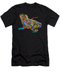 Colorful Iguana Artsy Pattern Lizard Mister T-Shirt