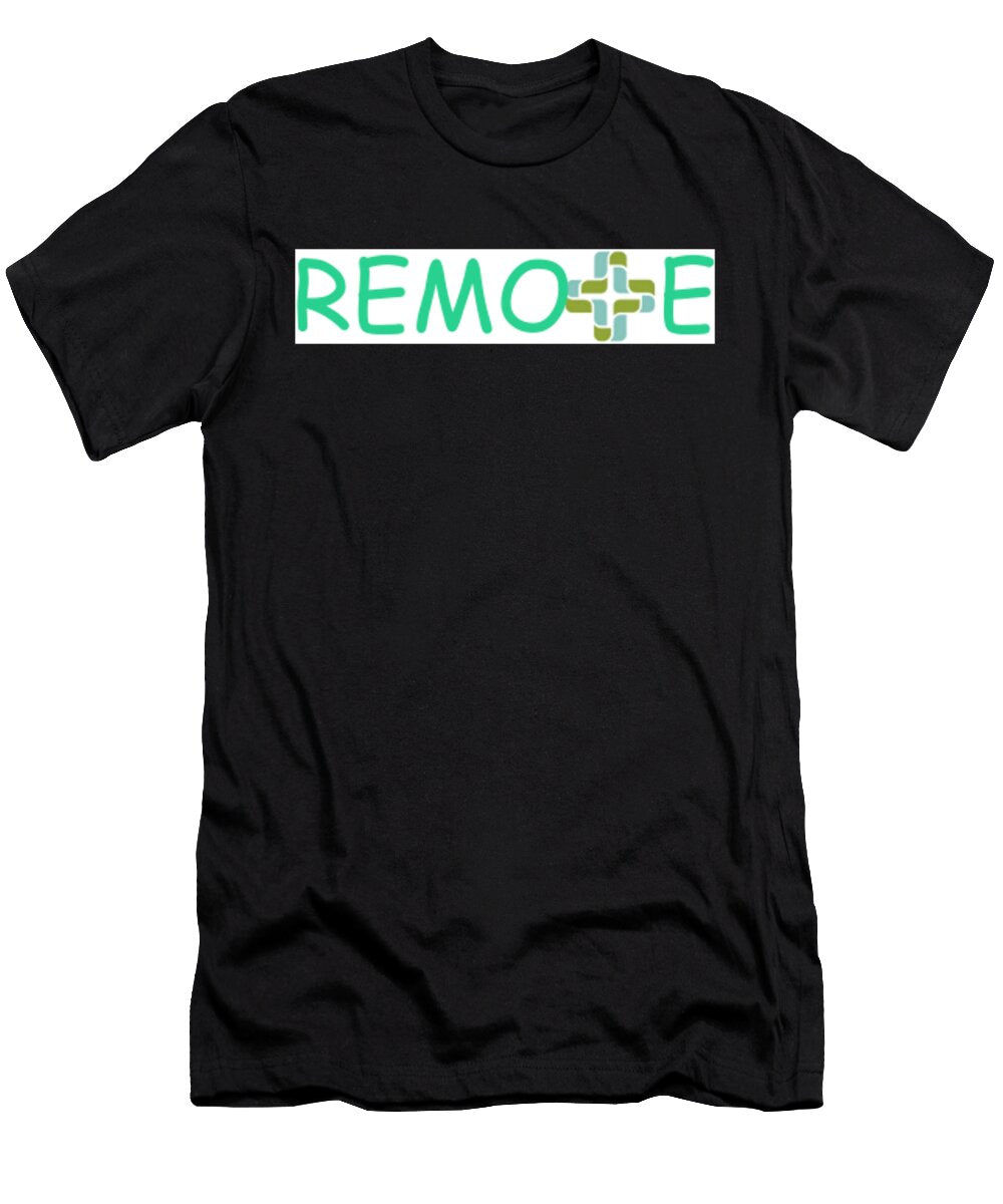 Colorful Remote Logo Robert Christiansen T-Shirt