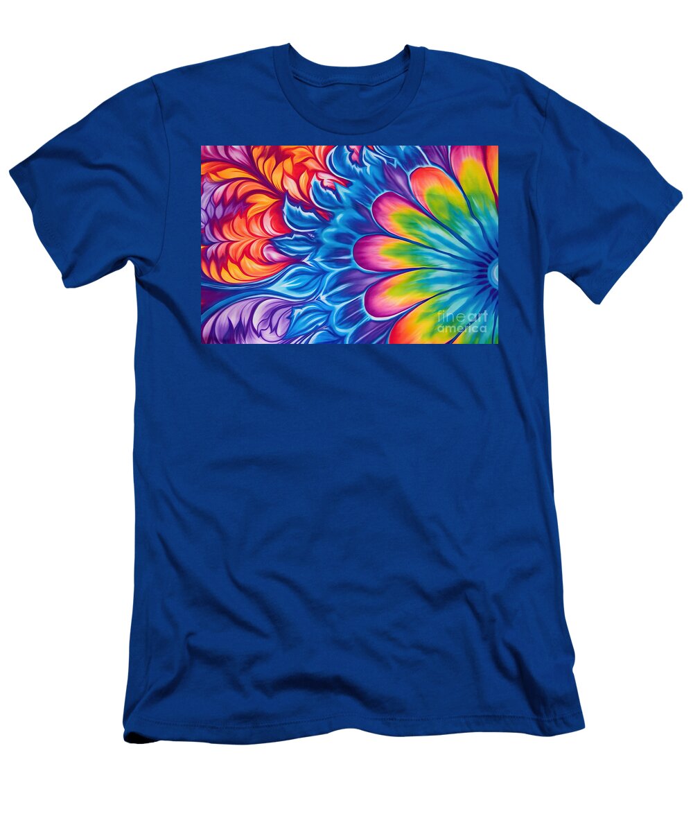 Colorful Tie Dye Designs Patterns N Akkash T-Shirt