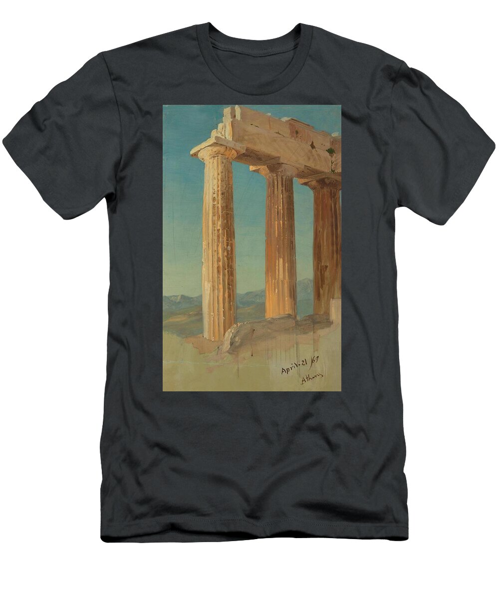 Columns of the Parthenon Athens Frederic Edwin Church American T-Shirt