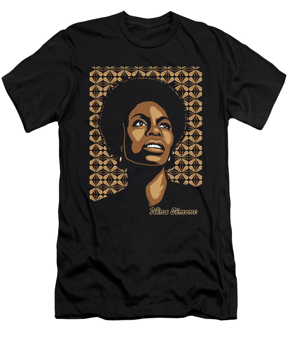Comfortable Feeling Nina Simone Long Sleeve Gift for Fan Ezone Prints T-Shirt