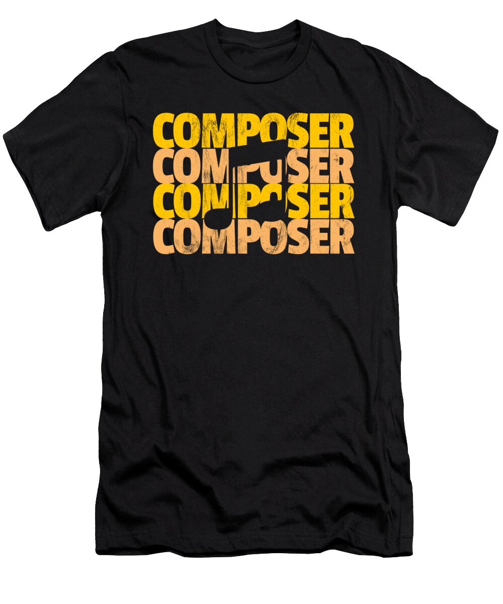 Composer Jazz Classical Film Music Video Games Noirty Designs T-Shirt