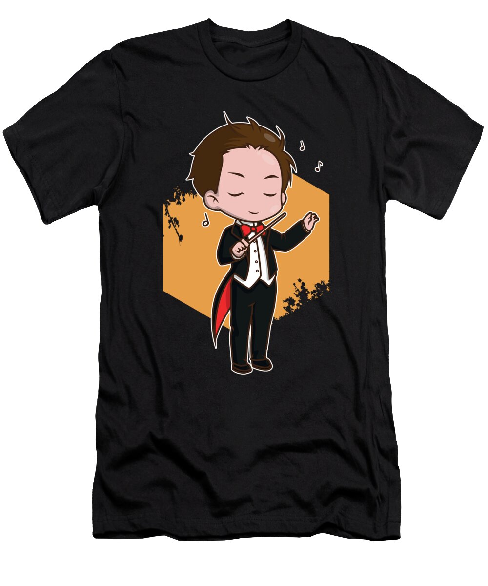 Conductor Cartoon Orchestra Musician Violin Gift Thomas Larch T-Shirt