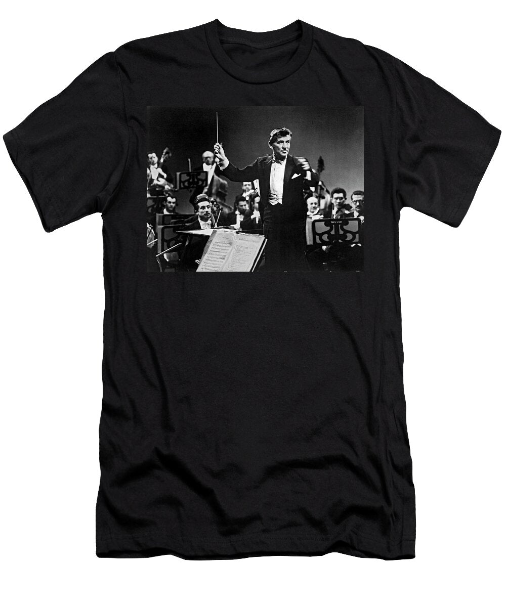Conductor Leonard Bernstein Underwood Archives T-Shirt