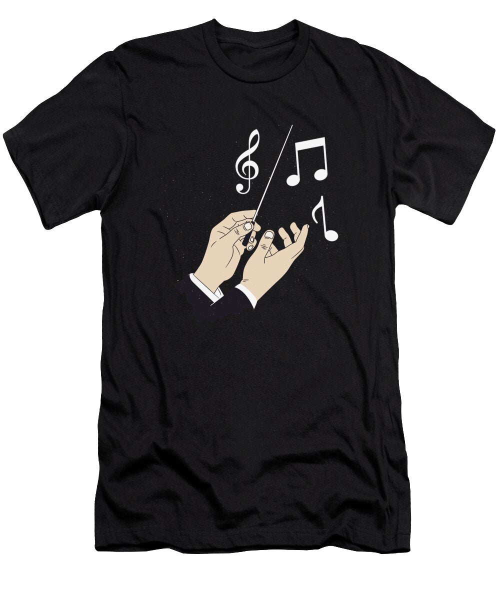 Conductor Orchestra Instrument Notes Music Gift Thomas Larch T-Shirt