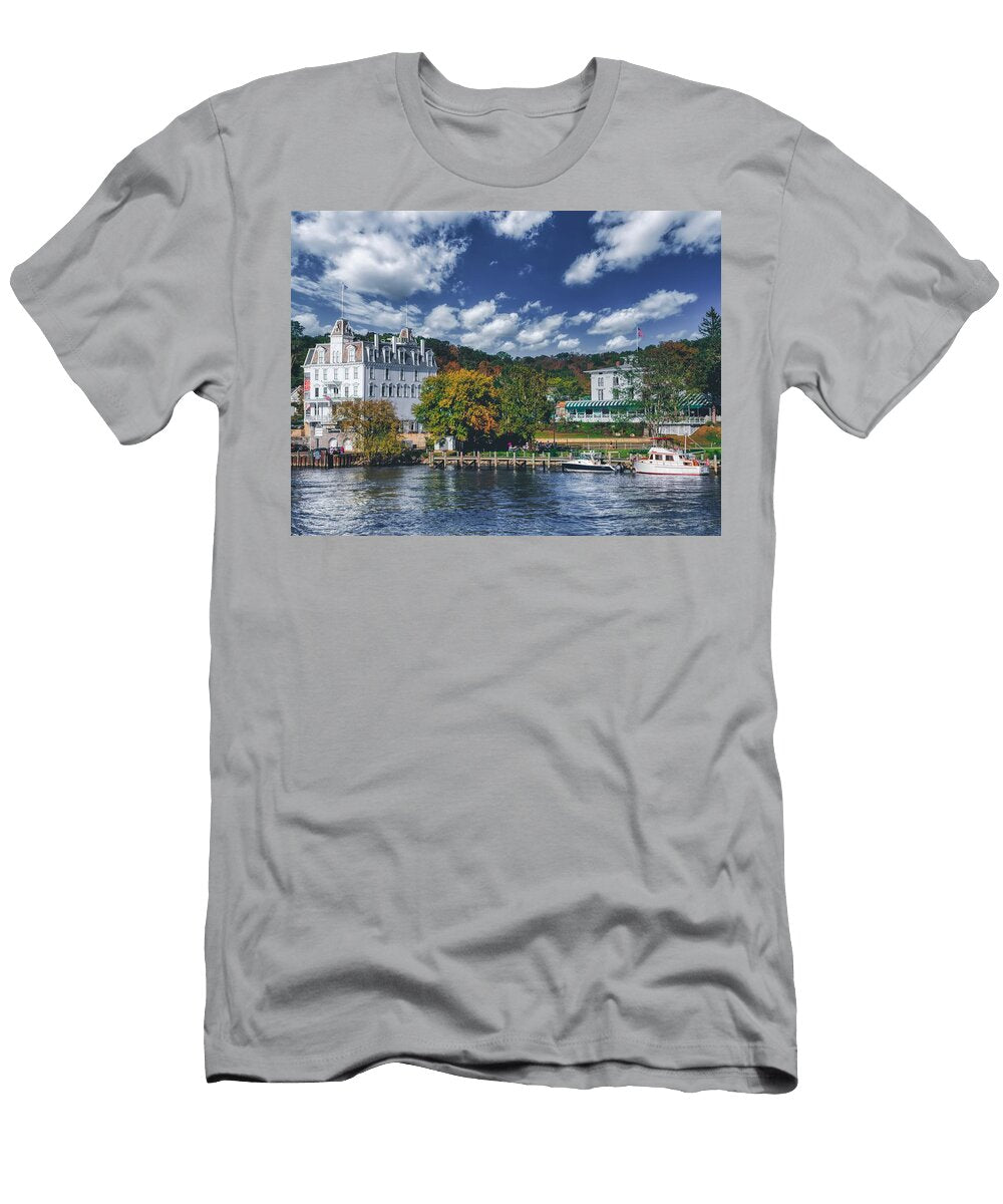 Connecticut River View of the Goodspeed Opera House Mountain Dreams T-Shirt