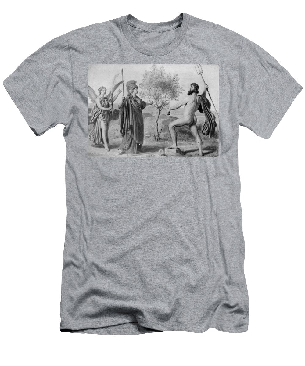 Constantin Hansen Athene Followed By Nike Disputing with Poseidon for Possession of Attica Les Classics T-Shirt
