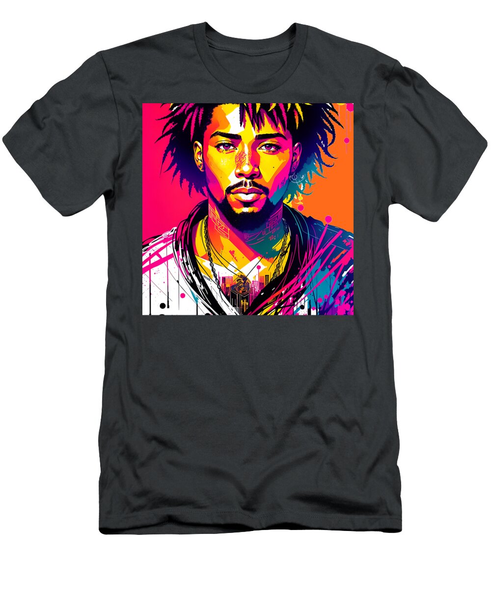 Cool Hiphop Design Colorful Rapper Hip Hop Jannick Ungerer T-Shirt