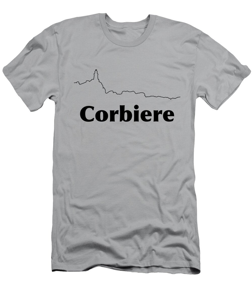 Corbiere Lighthouse Outilne Jersey Channel Islands Kayleigh Huelin T-Shirt