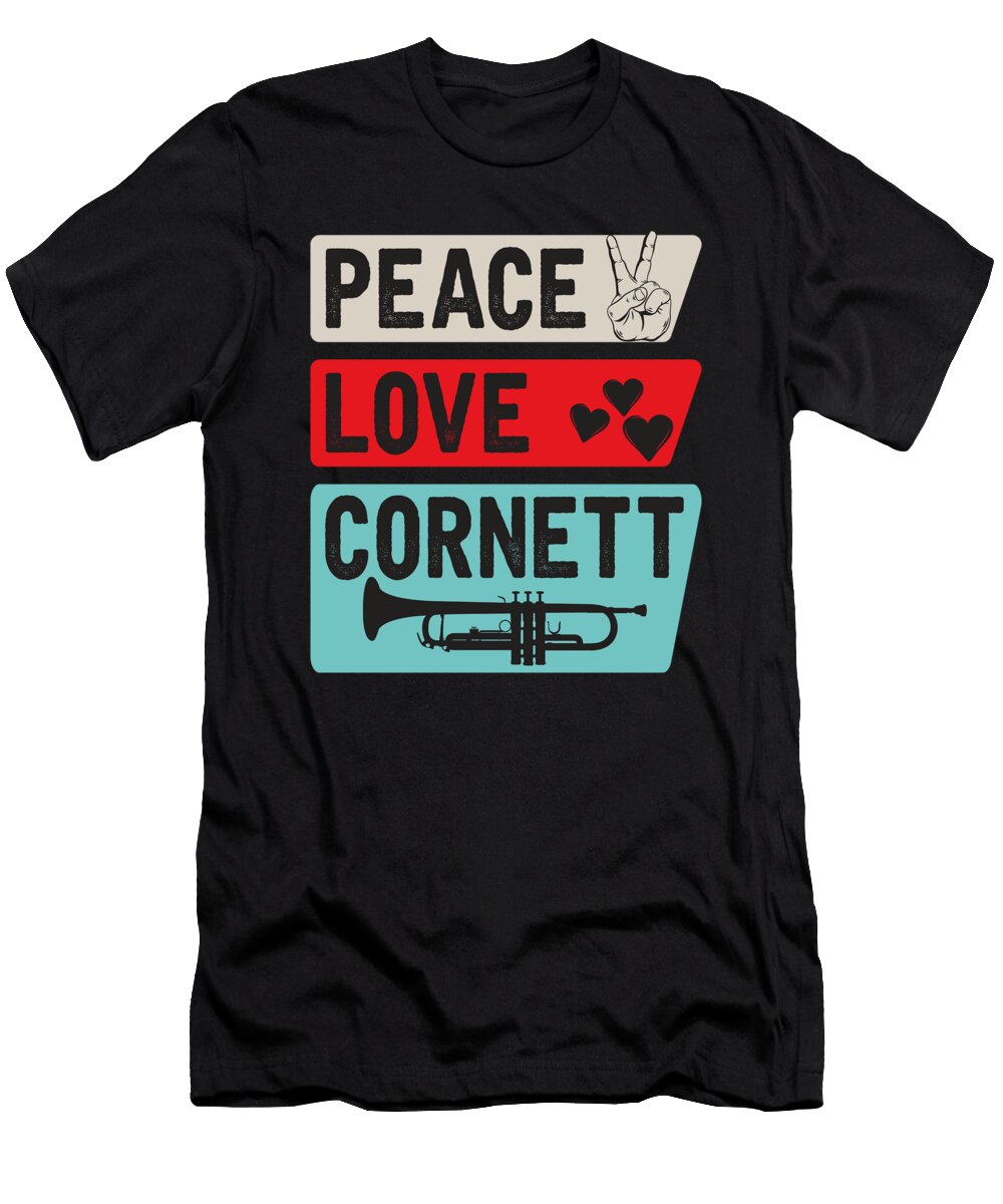 Cornett Music Instrument Cornett Player Tenshirt T-Shirt