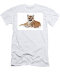 Cougar on White D2579 Wes and Dotty Weber T-Shirt
