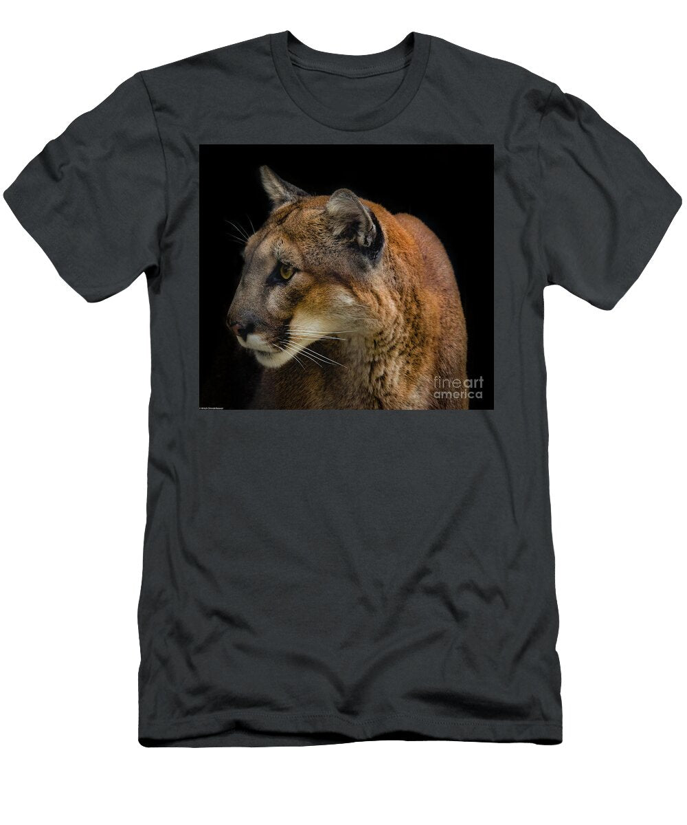 Cougar Portrait 4 Mitch Shindelbower T-Shirt