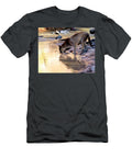 Cougar Stops for a Drink Larry Allan T-Shirt