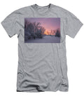 Country Sunset Farm in Winter Nikolyn Mcdonald T-Shirt