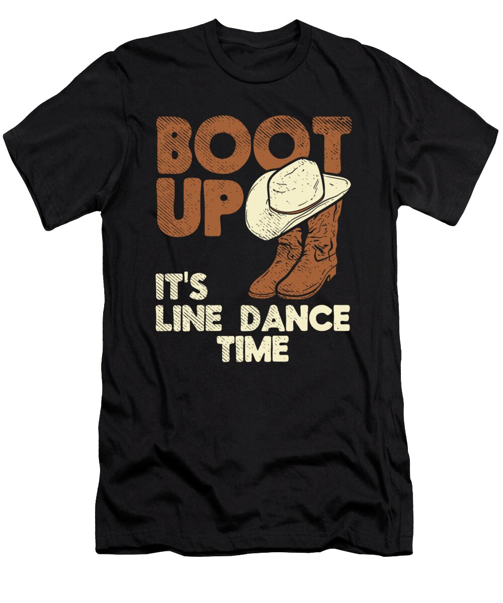 Country Western Line Dance Line Dancing Cowboy Toms Store T-Shirt