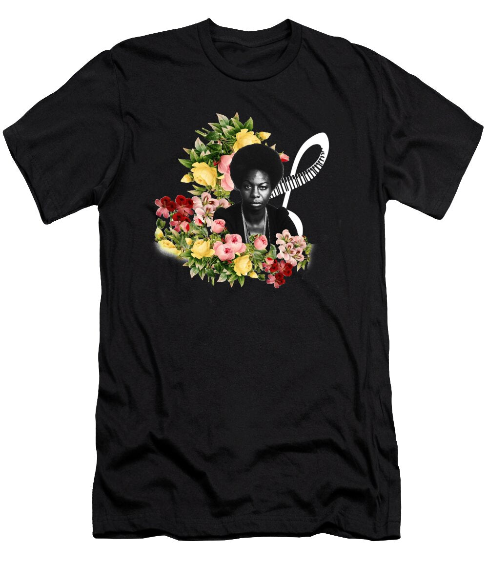 Courageous Good Nina Simone Retro Ezone Prints T-Shirt