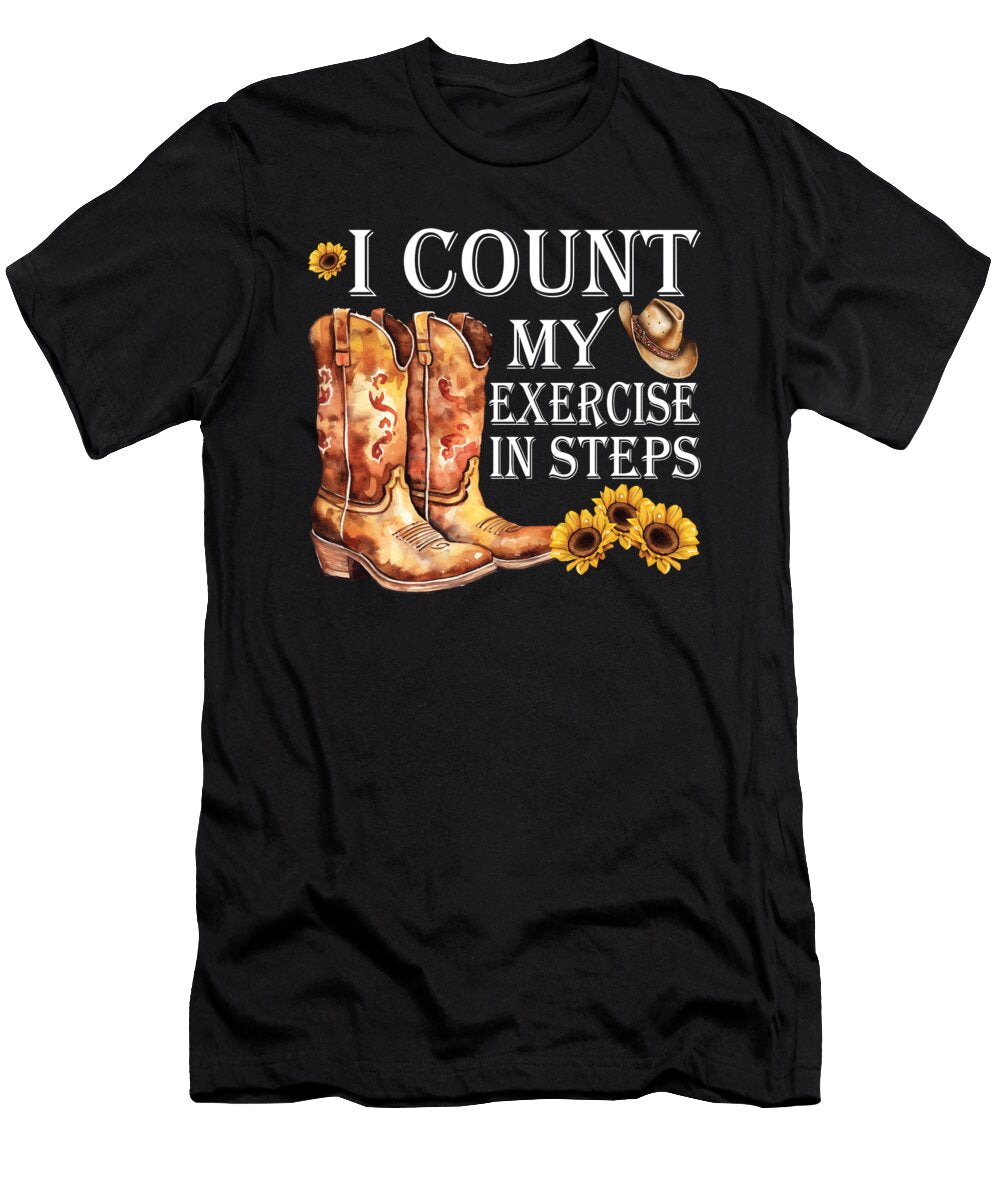 Cowboy Boots Sunflower Line Dancing Me T-Shirt