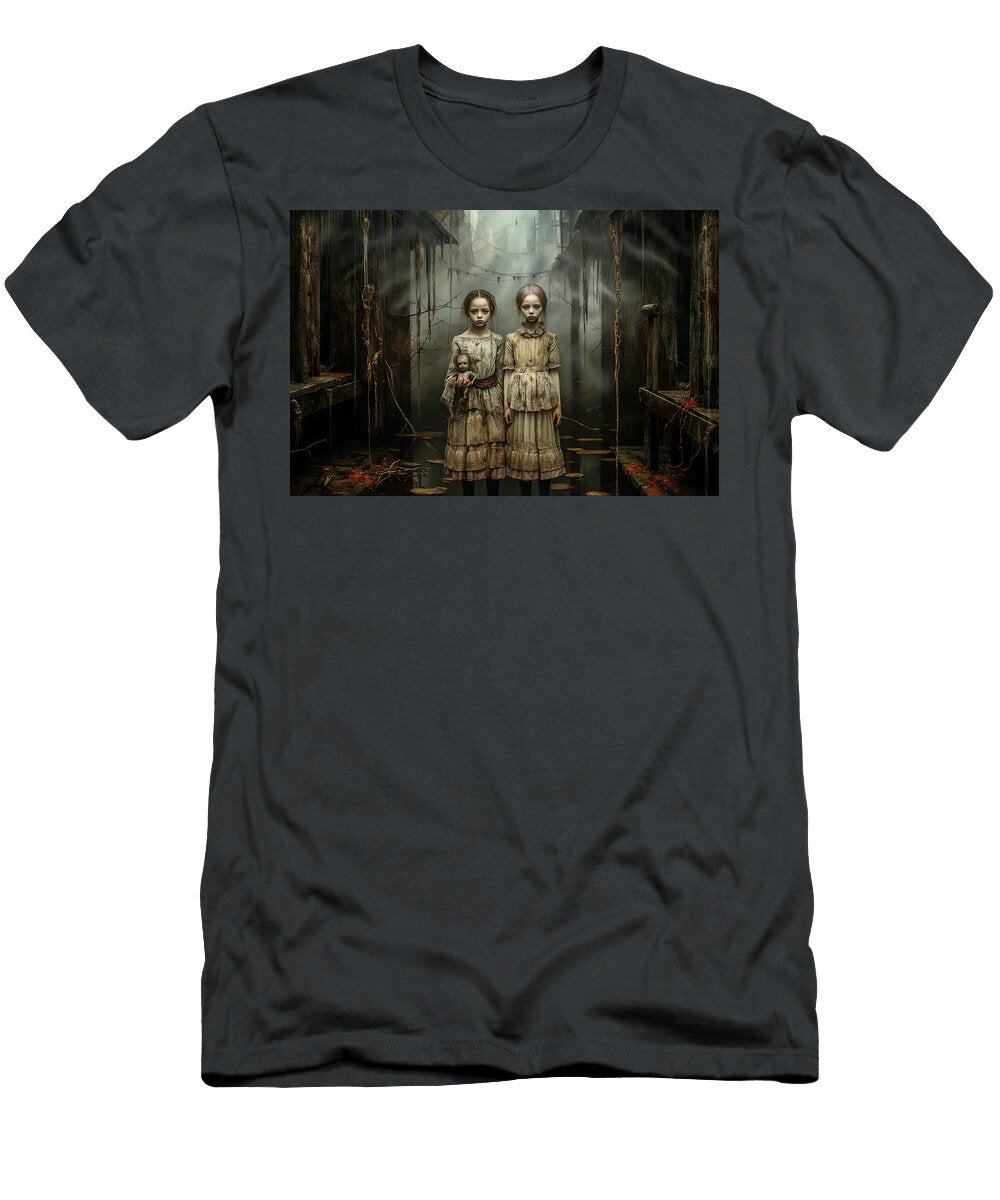 Creepy Girls and Doll Wes and Dotty Weber T-Shirt