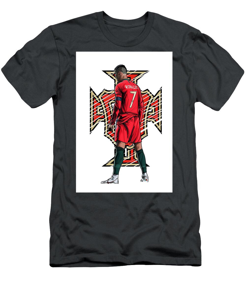 Cristiano Ronaldo Portugal Logo Julian Wood T-Shirt