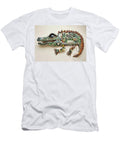 Crocodile Artwork Made From Recycled Electronics Steampunk Digital Collage By Marian Voicu Marian Voicu T-Shirt