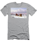 Crossing the Saint Lawrence From Levis to Quebec on a Sleigh Cornelius Krieghoff T-Shirt