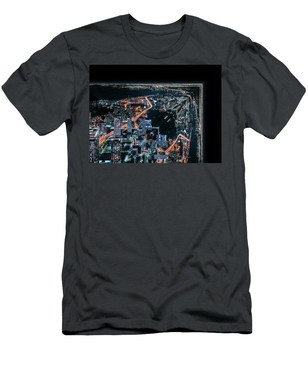 Cube City Night Pelo Blanco Photo T-Shirt